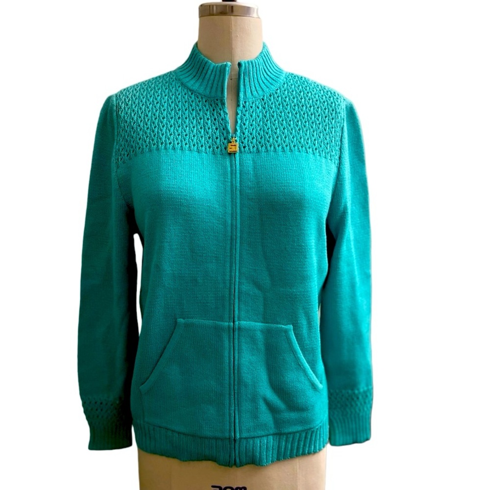 St.John Sport by Marie Gray zip up sweater